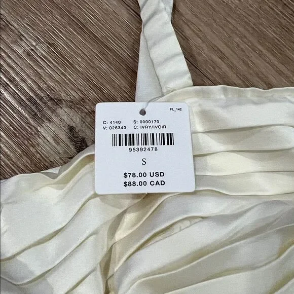 Anthropologie • Pleated Rosette Bustier Top - Picture 5 of 7